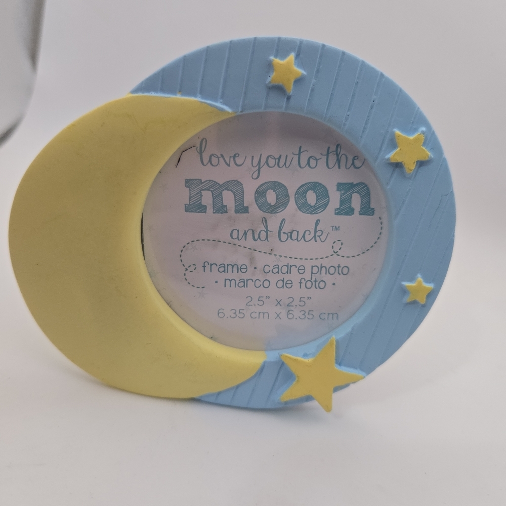 Kate Aspen “Love You to the Moon and Back” Baby Photo Frame Moon Stars